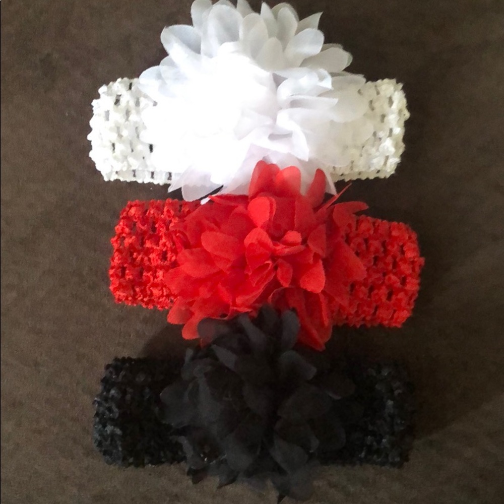 Set of 3 baby girl headbands *NWOT*